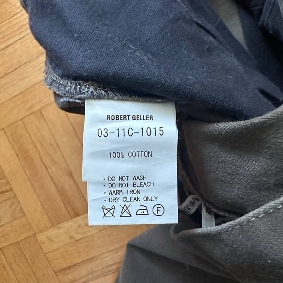 Robert Geller Slim fit Cotton Chino Pants Green Sz 52 Japan - Picture 6 of 9